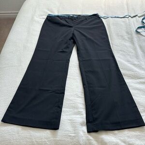 Editor Trousers by Express, size 8R, pinstripe